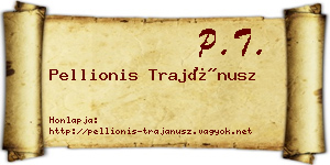 Pellionis Trajánusz névjegykártya